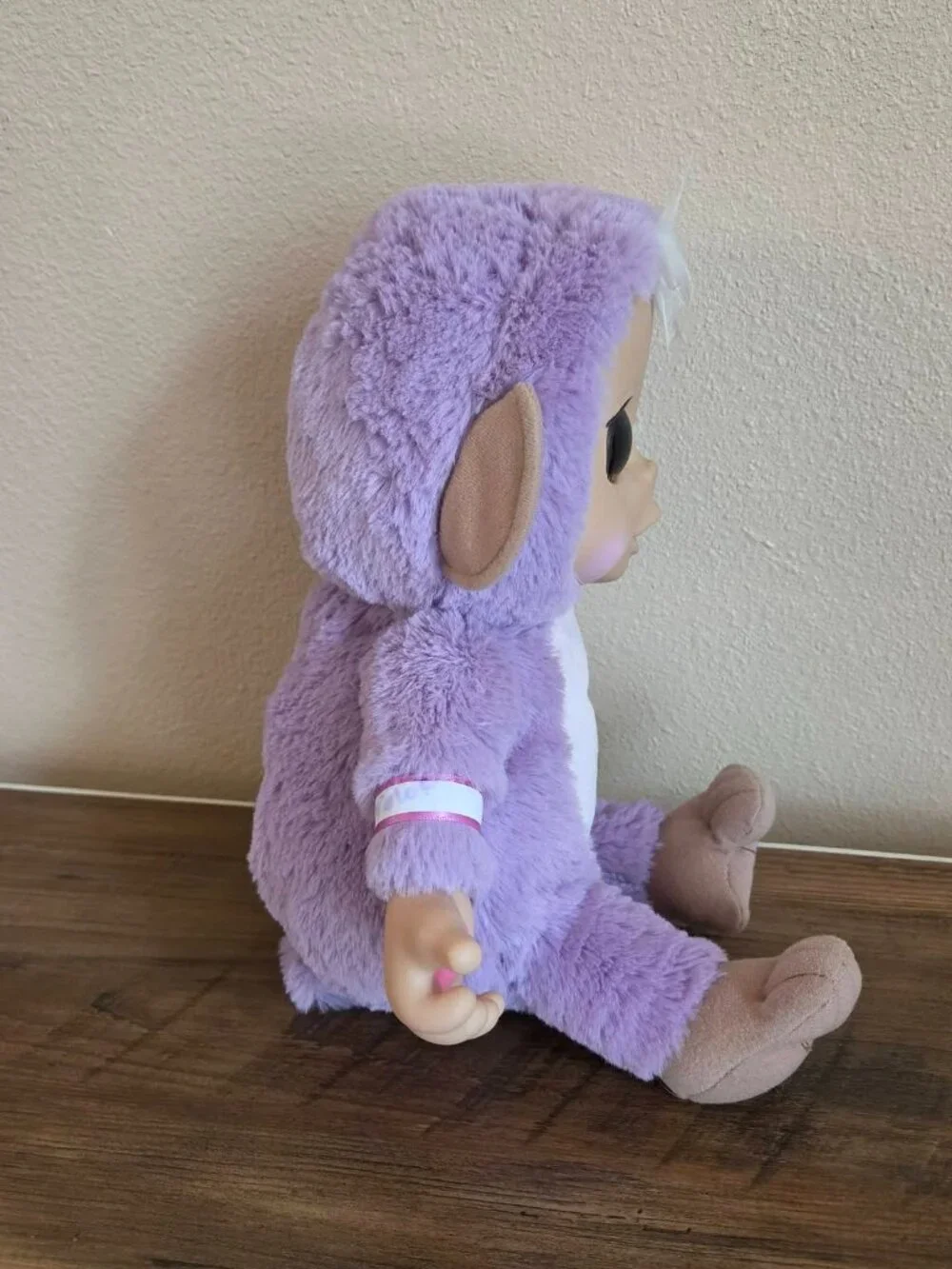 2015 Animal Babies Nursery Pink Monkey Baby Plush Jakks Sounds Works